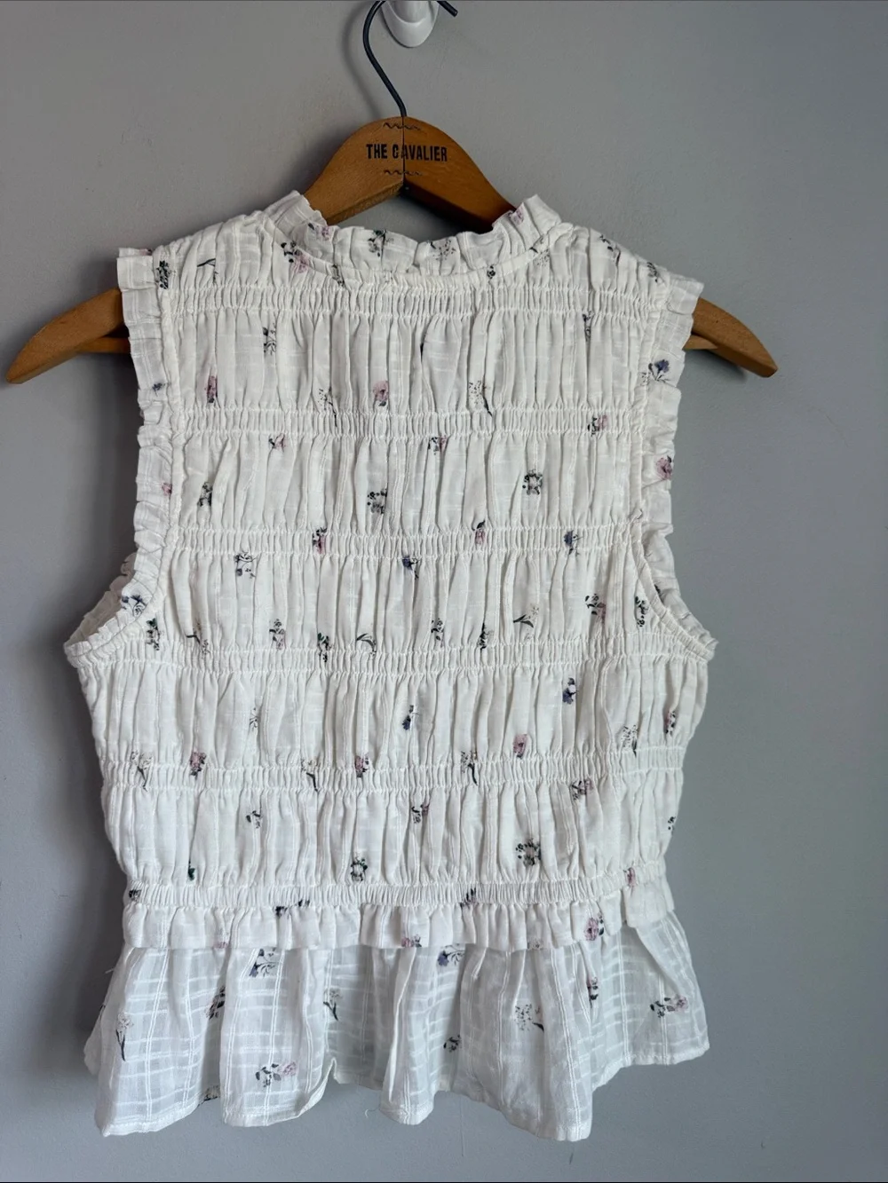 Rails Martine Lilac Roses, Smocked Top Small - Picture 3 of 6